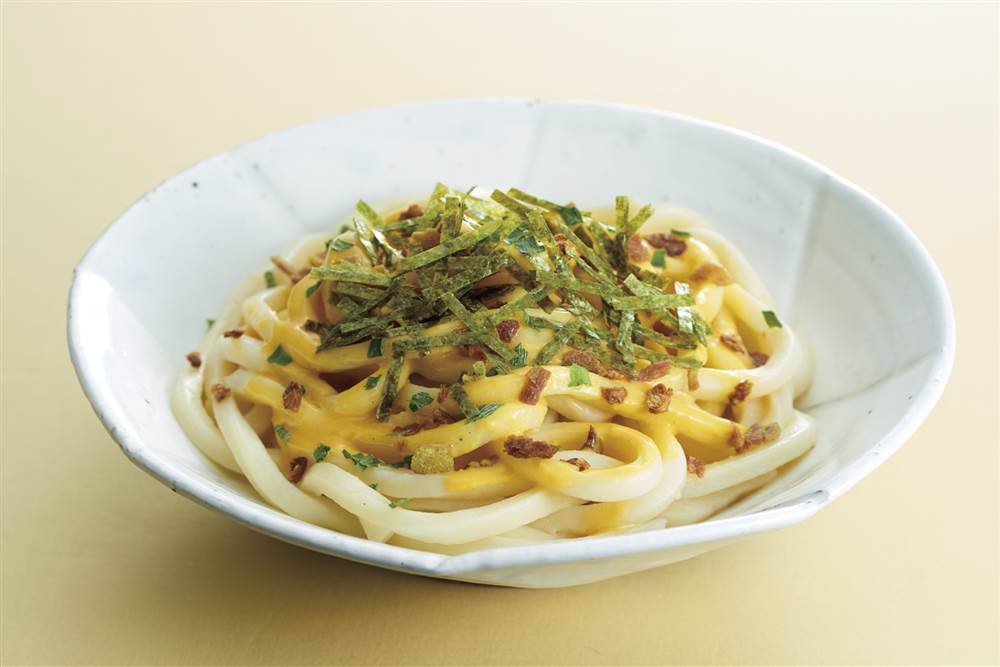 和風カルボナーラうどん