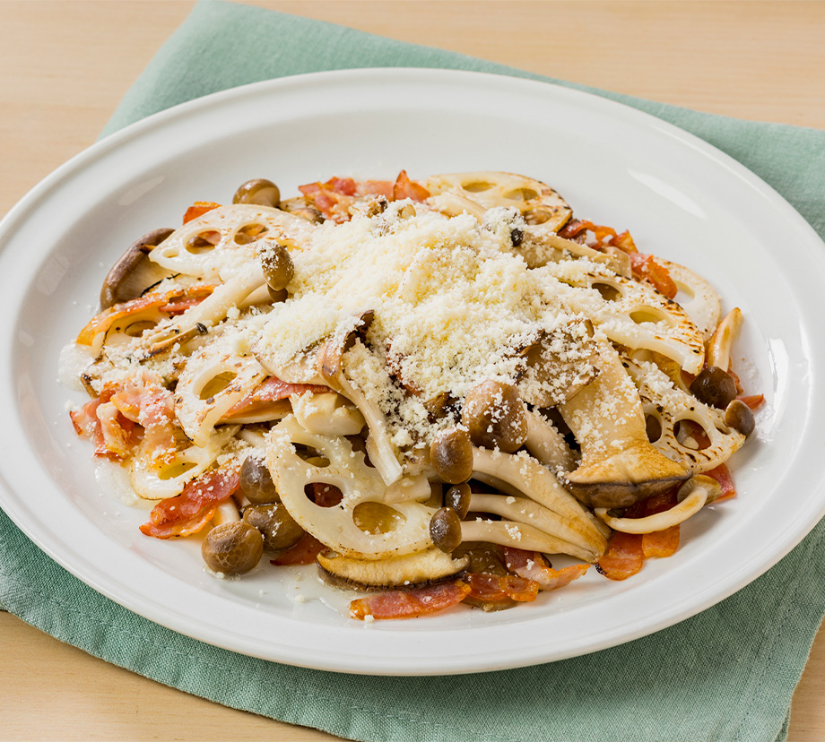 焼ききのこのチーズサラダ
