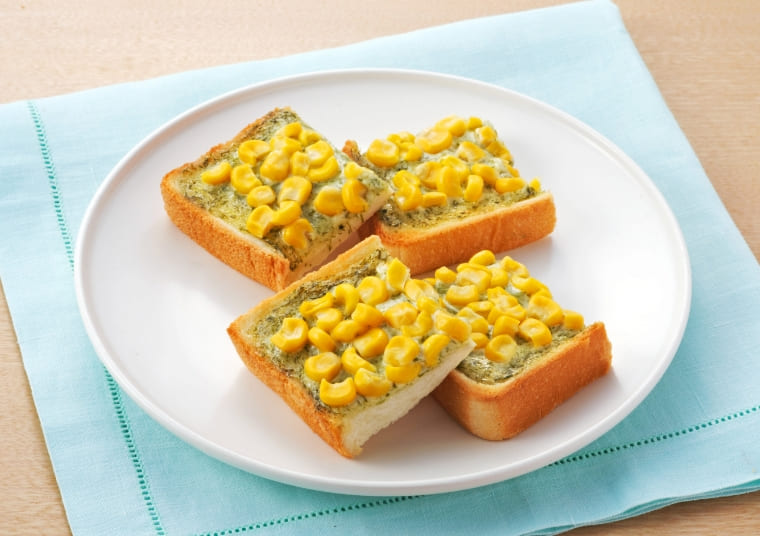 コーンの青のりマヨトースト