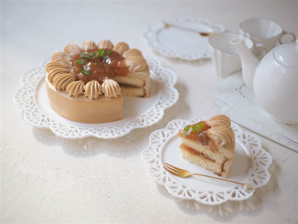 いちじくの紅茶クリームケーキ
