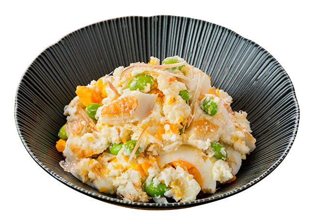 笹かまと枝豆（ずんだ）のポテサラ