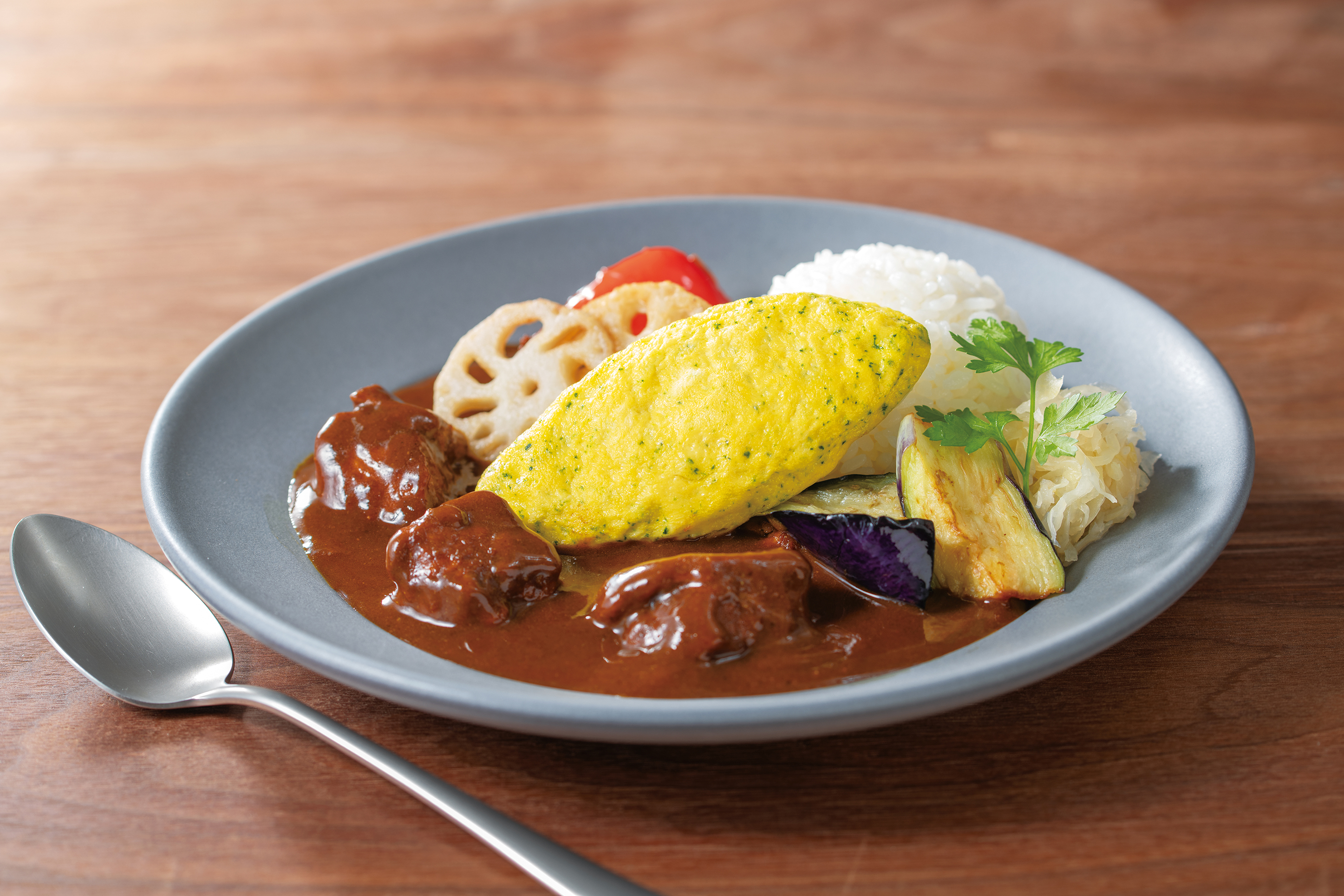 Ｃａ・Ｆｅたっぷりオムレツ（ほうれんそう）