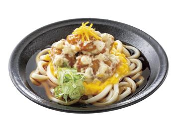 鶏からタルタルのぶっかけうどん