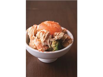 海老のアヒージョポテサラ