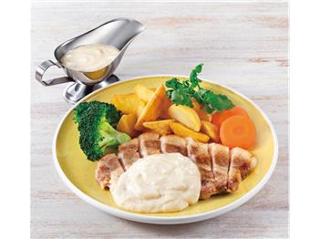 ポークソテーのしょうがクリーミィソース