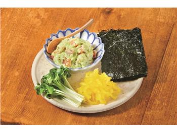 サーモンアボたくの韓国のり巻き