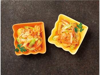 白身魚とセロリのエスカベッシュ