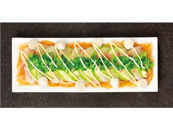 鯛とアボカドのマオンソースカルパッチョ