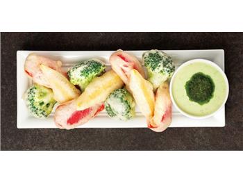 野菜フリットのドレスアップバーニャカウダ