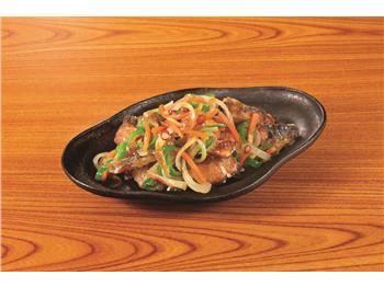 サバ竜田の黒酢たまねぎ南蛮漬け