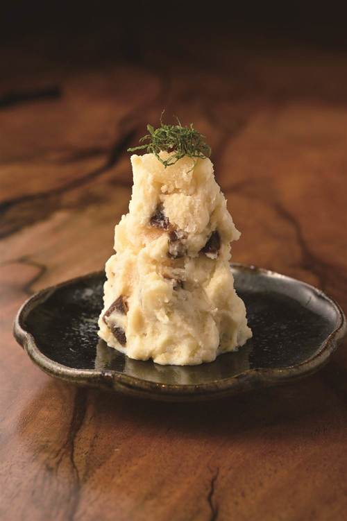 数の子と奈良漬けの酒粕ポテサラ