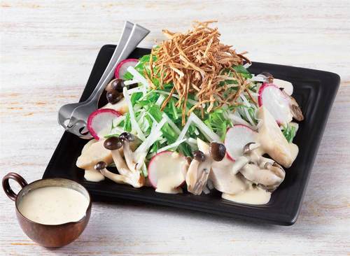 カリカリごぼうのしょうがクリーミィサラダ