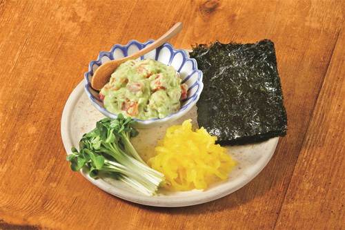 サーモンアボたくの韓国のり巻き