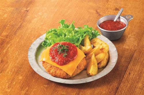 トマト＆ガーリックチーズのメンチカツ