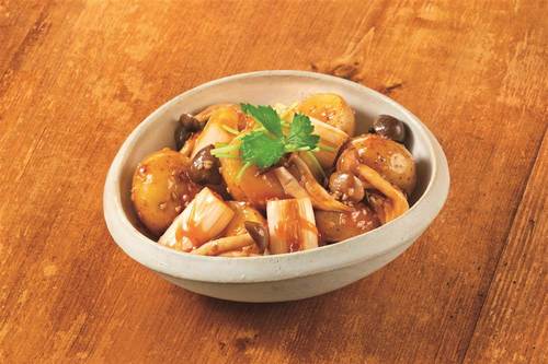 やみつきになる葱じゃが