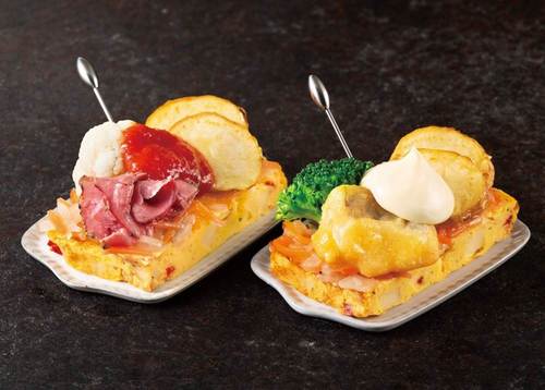 ベイクドエッグのピンチョス2種