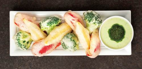 野菜フリットのドレスアップバーニャカウダ