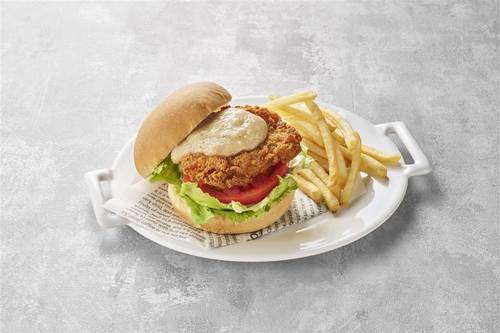 ねぎ塩フライドチキンバーガー