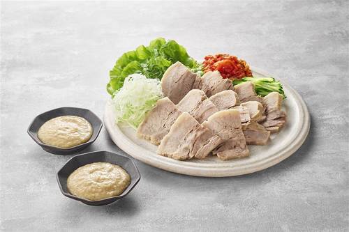 蒸し豚のねぎ塩だれ