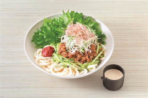 鶏そぼろのしょうがクリーミィサラダうどん