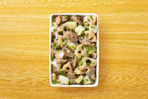 野菜たっぷりのねぎ塩砂肝