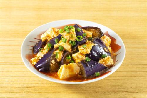 揚げなすと豆腐のピリ辛旨たれ