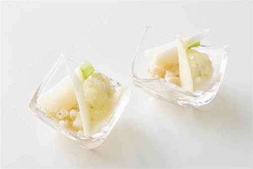 白いんげん豆とカリフラワーのマリネ仕立て