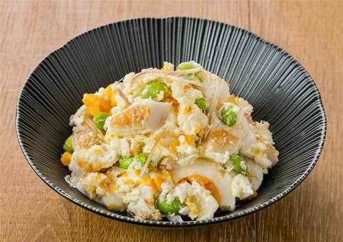 笹かまと枝豆（ずんだ）のポテサラ