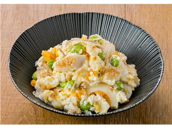 笹かまと枝豆（ずんだ）のポテサラ