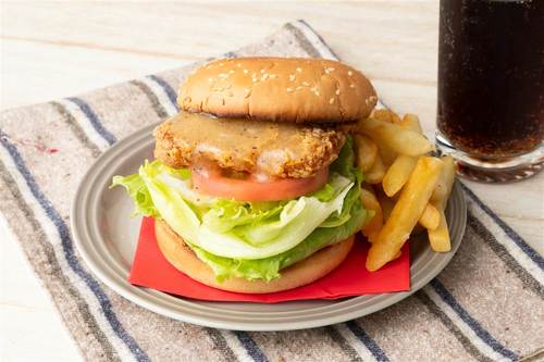 ねぎ塩フライドチキンバーガー