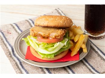 ねぎ塩フライドチキンバーガー