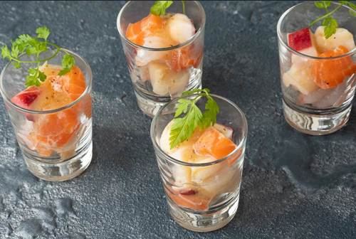 シーフードねぎ塩マリネ風