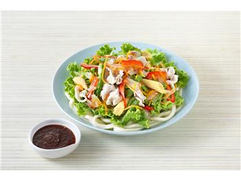 豚しゃぶと彩り野菜のサラダうどん