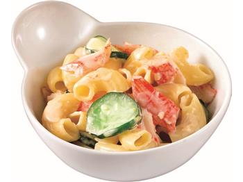 しょうが風味のカニカマパスタサラダ