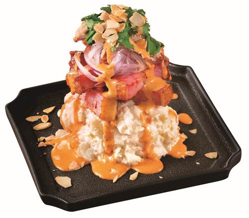 焼きベーコンのおつまみコブポテサラダ