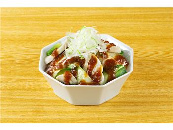 蒸し鶏とチンゲン菜のゆず醤油仕立て