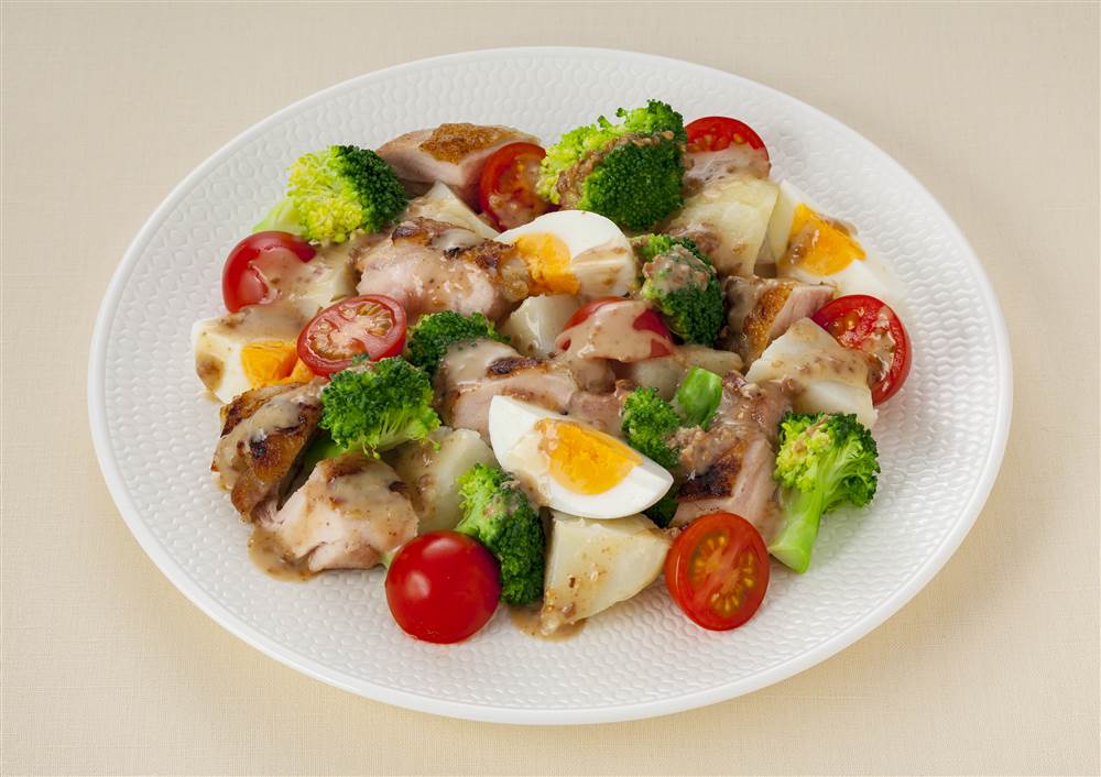 温野菜と鶏もも肉のサラダ とっておきレシピ キユーピー