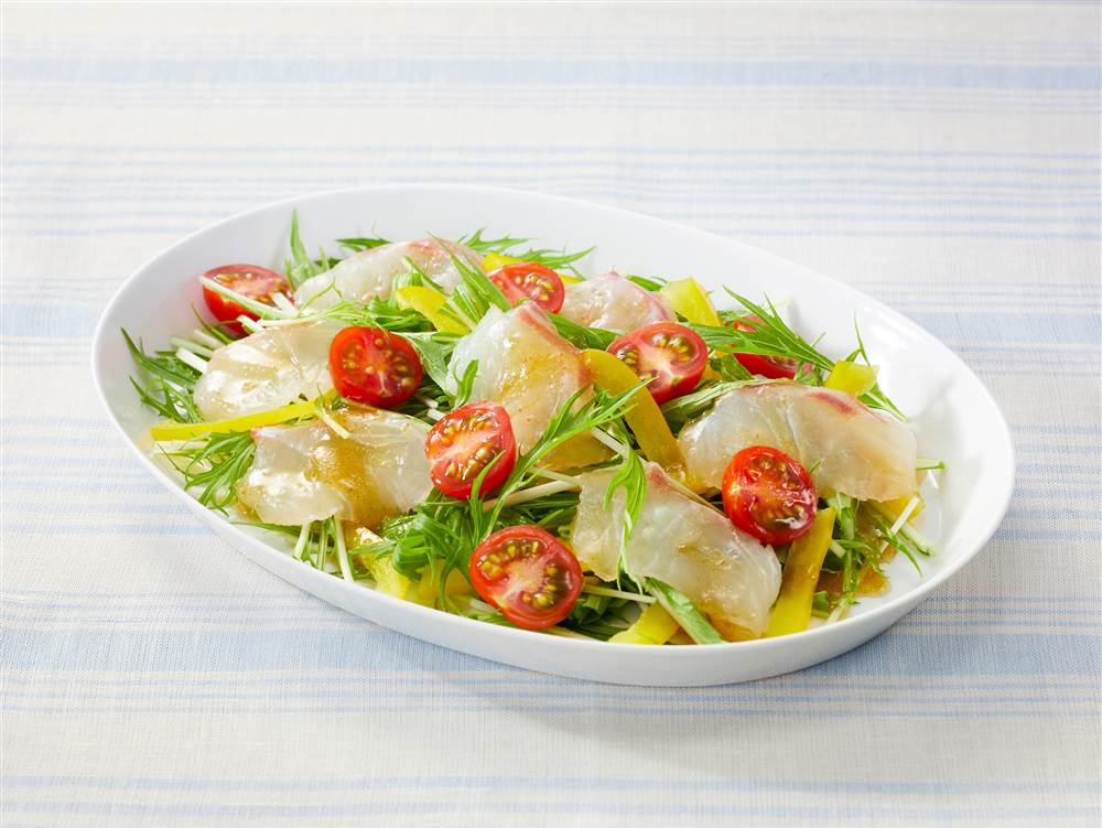 鯛と水菜の和風サラダ とっておきレシピ キユーピー