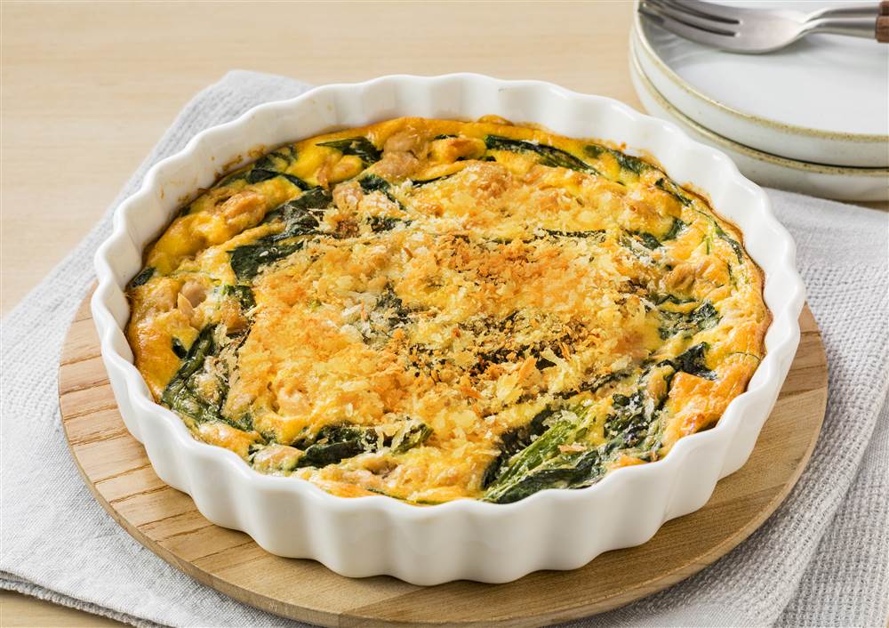 写真：ほうれん草とツナのキッシュ風