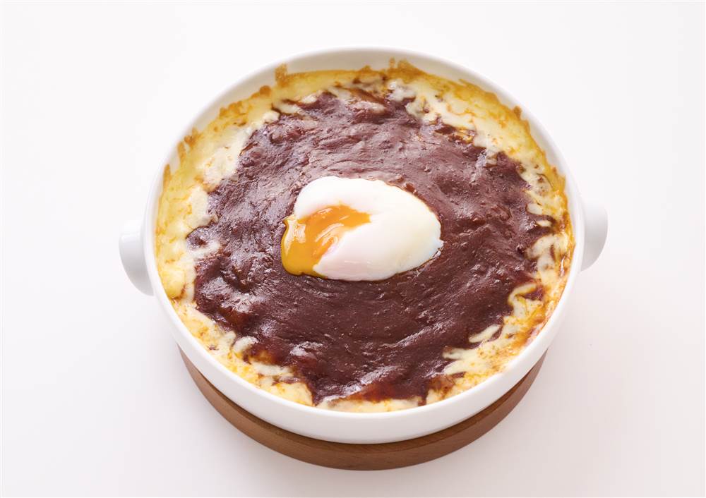 写真：半熟たまごのミートドリア