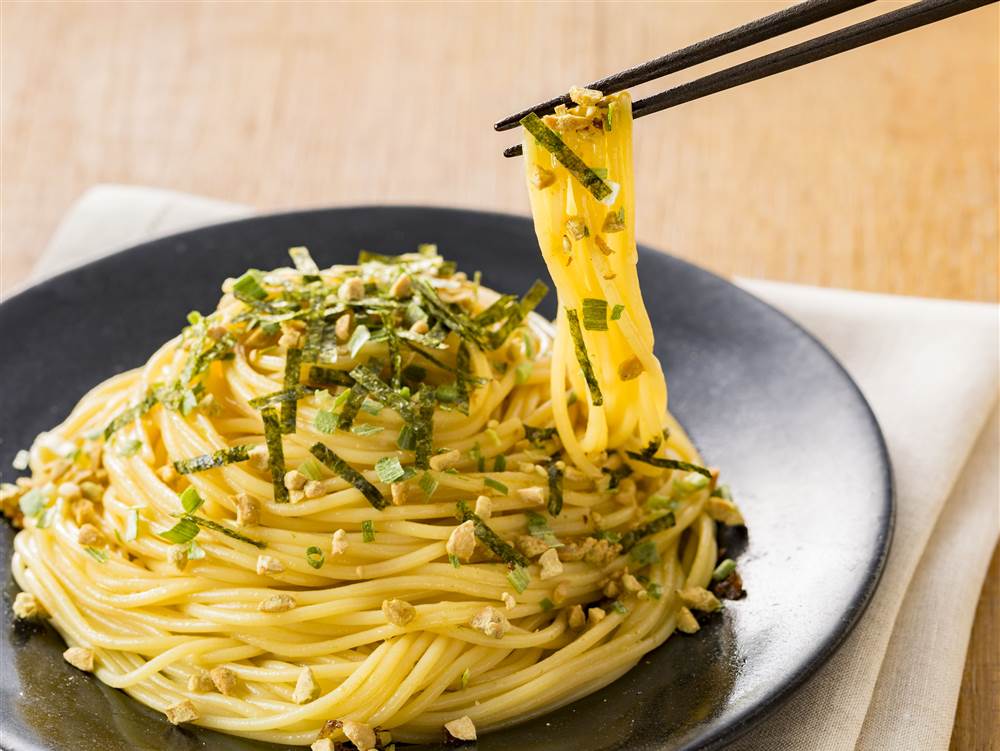 写真：だし香る納豆のスパゲッティ