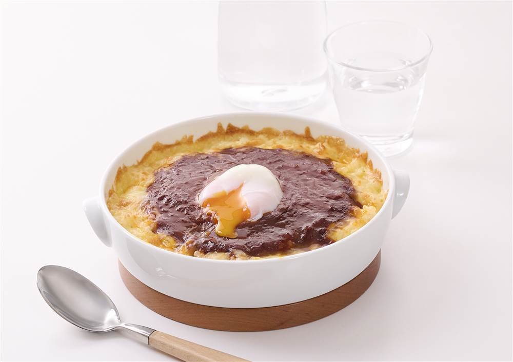 写真：半熟たまごのミートドリア