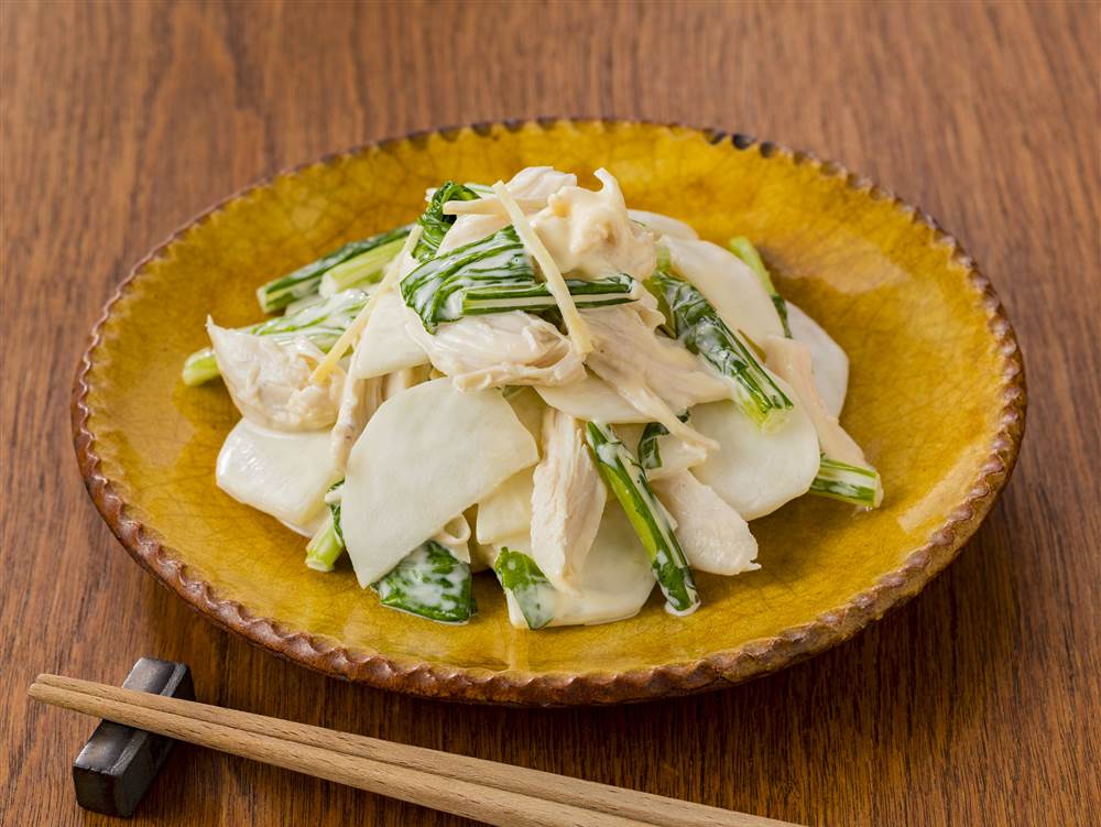 写真：ささみとかぶのマヨサラダ