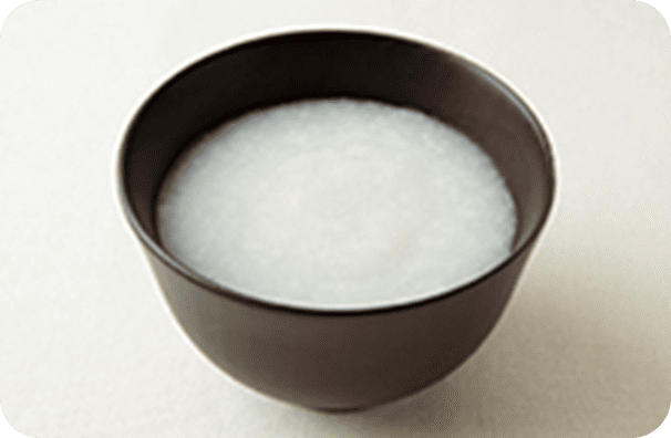 かまなくてよい区分のごはんのかたさの目安（ペーストがゆ）