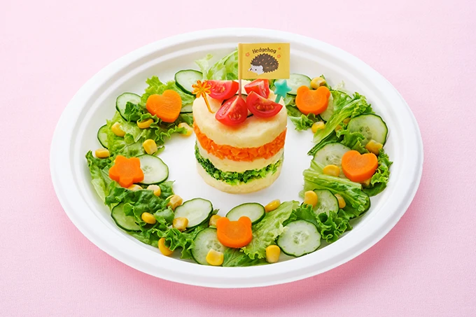 ケーキサラダ作り