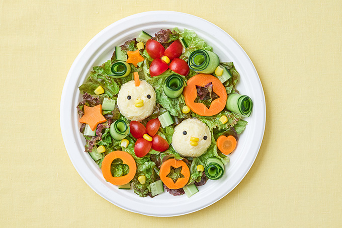 デコポテトサラダ作り